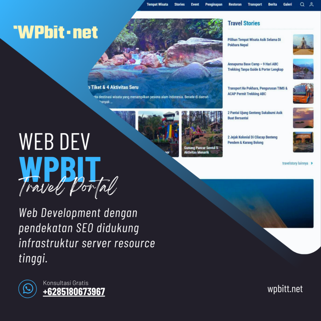 Web Development WPBit Rubrik Wisata