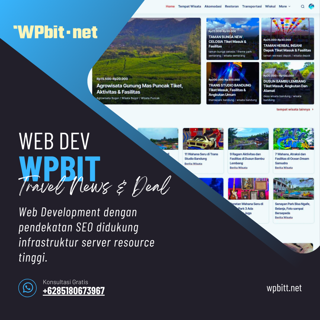 Web Development WPBit TravelsPromo